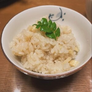 ゆで筍から作ったよ！季節のたけのこ御飯